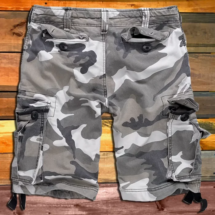 Къси панталони Vintage grey camo