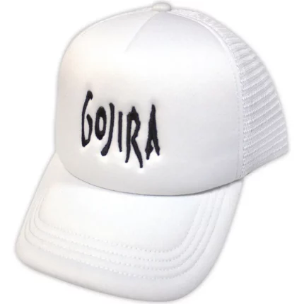 Шапка с козирка Gojira Logo white