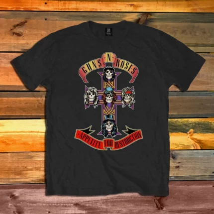 Детска Тениска Guns N' Roses Appetite for Destruction black