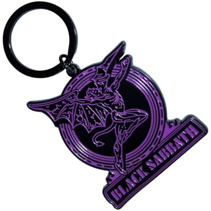 Ключодържател Black Sabbath Purple Text Logo & Daemon