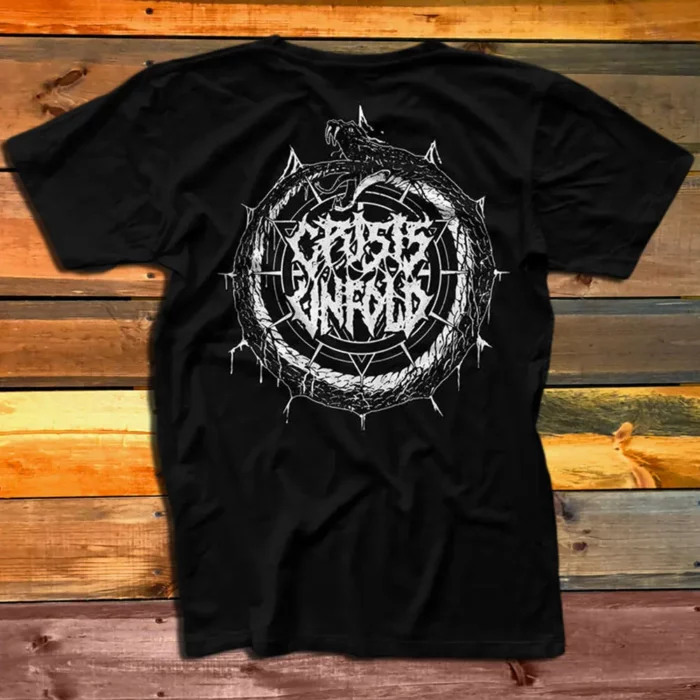Тениска Crisis Unfold Snake black гръб