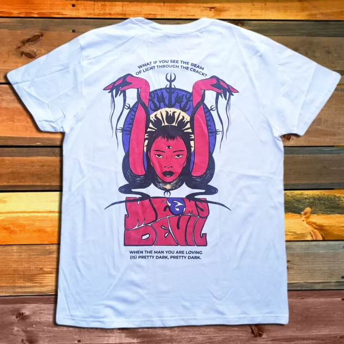 Тениска Me And My Devil - Volume II F&B - white