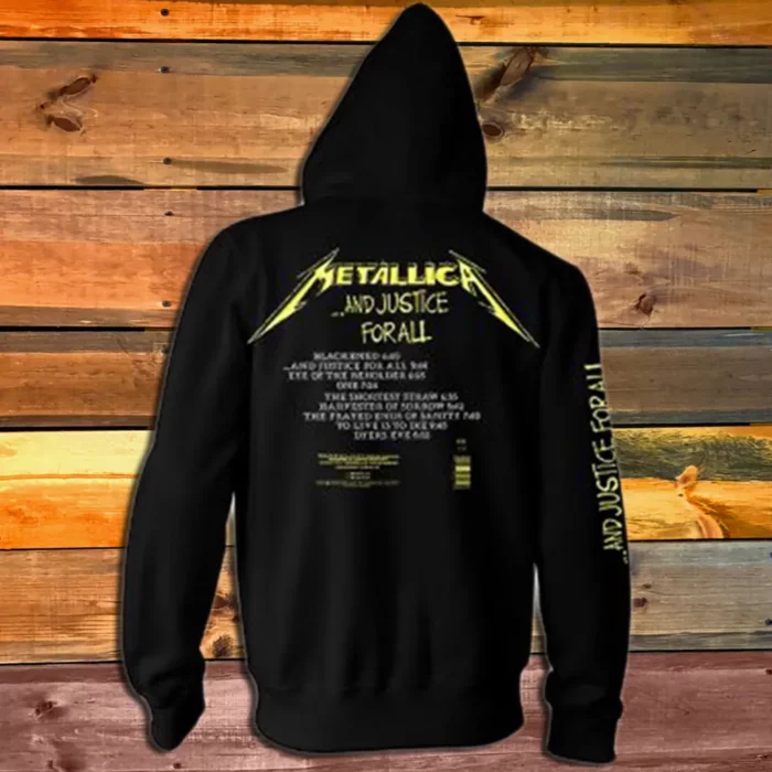 Суитчър Metallica And Justice For All Tracks гръб