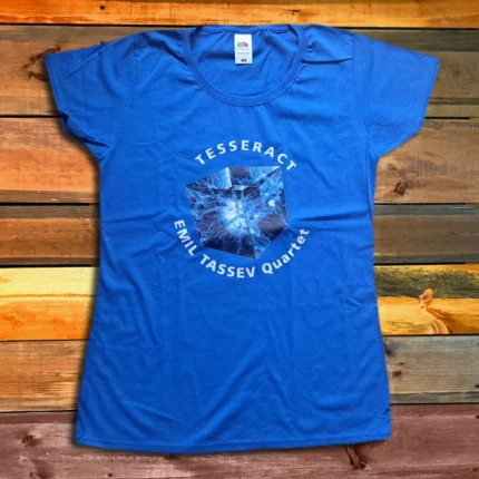 Дамска Тениска Емил Тасев Квартет Tesseract blue