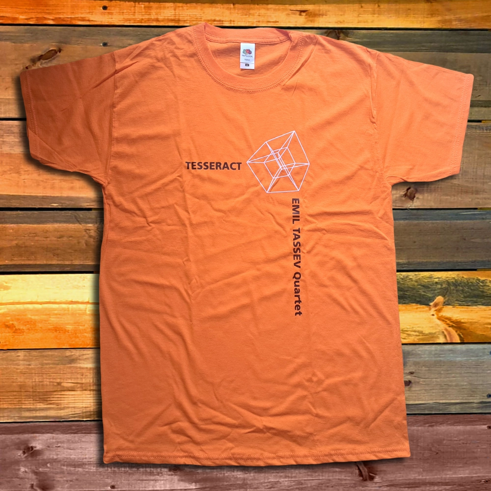 Emil Tassev Quartet Tesseract orange t-shirt Тениска Emil Tassev Quartet Tesseract orange