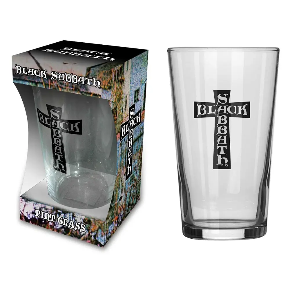 BLACK SABBATH - CROSS LOGO beer glass Чаша BLACK SABBATH - CROSS LOGO