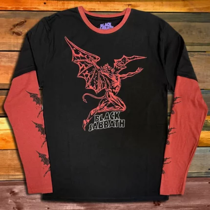 Тениска с дълъг ръкав Black Sabbath Red Henry