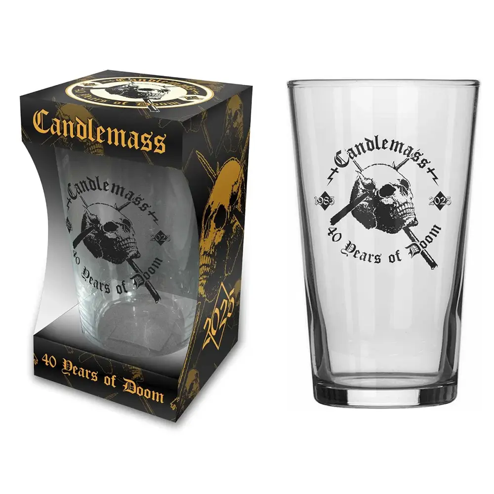 CANDLEMASS - 40 YEARS OF DOOM beer glass Чаша CANDLEMASS - 40 YEARS OF DOOM