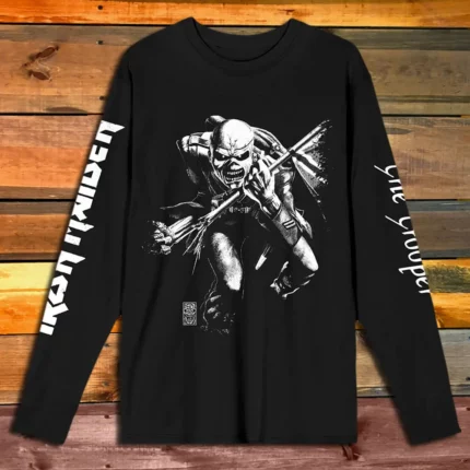 Тениска с дълъг ръкав Iron Maiden The Trooper black