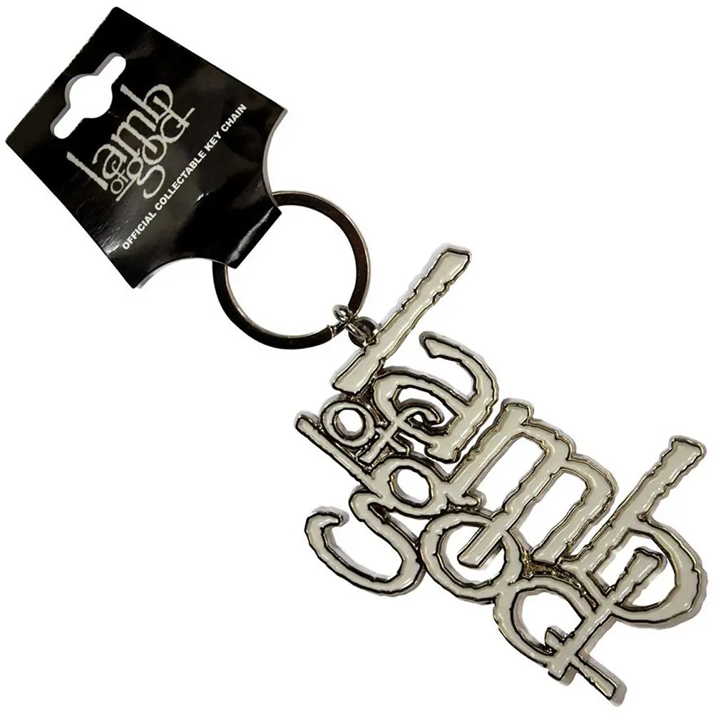 Lamb Of God Keychain Logo Ключодържател Lamb Of God Logo