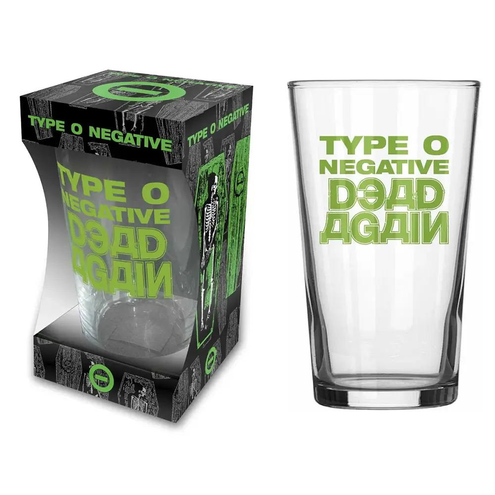 TYPE O NEGATIVE - DEAD AGAIN beer glass Чаша TYPE O NEGATIVE - DEAD AGAIN
