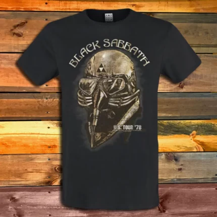 Тениска Black Sabbath Gold U.S. Tour '78 Amplified