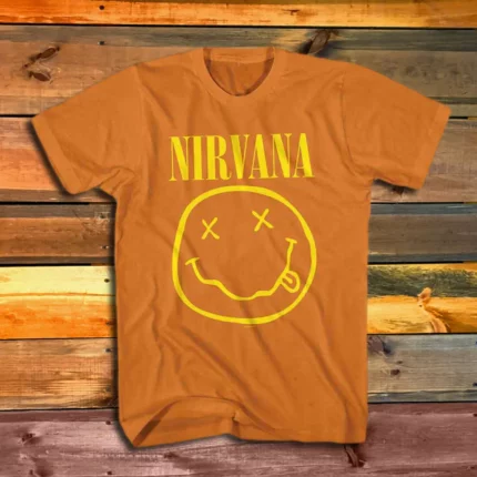Детска Тениска Nirvana Happy Face Orange